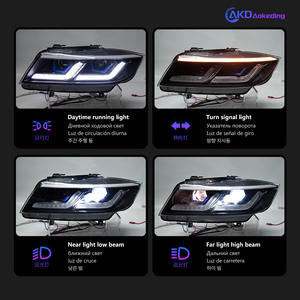 Dedicado para BMW Serie 3 M3 E90 Conjunto de faros delanteros con Streamer de luz de circulación diurna LED dual modificado para la serie 05-12 - Product Image 5