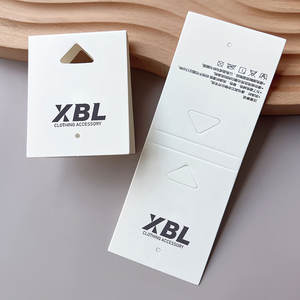 하이 퀄리티 양말 라벨 접힌 종이 포장 헤더 카드 양말 골판지 라벨 사용자 정의 양말 포장 - Product Image 2