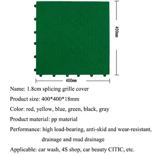 High Load Capacity Interlocking PP Garage Floor <b>Covering</b> Anti-slip Car Washing Shop Flooring <b>Tile</b> - Product Image 2