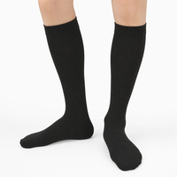 Chaussettes de compression montantes à bout fermé anti-varices, compression graduée 20-30 mmHg