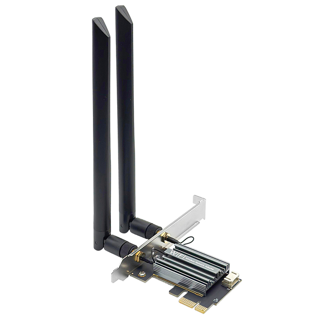 Wi-Fi 7 PCIe X1 Wireless Network Cards with BT 5.4 Tri-Band 2.4/5/6GHz up to 5800Mbps for Desktop PC