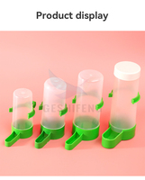 Mangeoire à oiseaux et abreuvoir en plastique multifonction en option 60ml 90ml 140ml 150ml