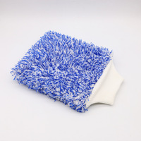 Gant de lavage de voiture en microfibre pour le nettoyage de vitres de voiture, gant de lavage en microfibre à poils longs et hauts, super doux