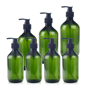 Rỗng Pet 300Ml 500 Ml Nhựa Hổ Phách Tóc Dầu Gội Dầu Lotion Chai Với Bơm Cho Mỹ Phẩm Rửa Tay Bao Bì 500 Ml - Product Image 1