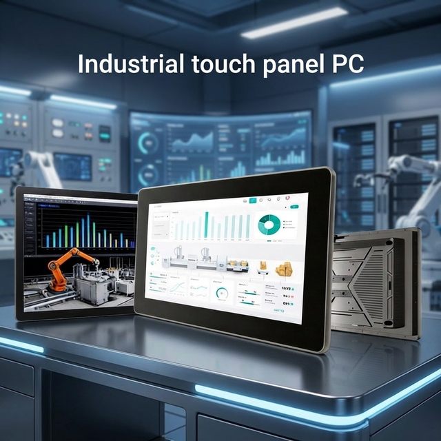 7-27 Inch Fanless Industrial Panel Pc Touch Screen Embedded Android/linux/win 10 11 All in One Monitor for Industrial Automation