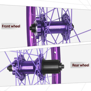 Juego de Ruedas RUJIXU Premium para Bicicleta de Montaña con <span class=keywords><strong>Aro</strong></span> y Buje Morado de 24, 26, 27.5, <span class=keywords><strong>29</strong></span> Pulgadas, Llanta de Aleación de Aluminio, Freno de Disco para BMX - Product Image 5