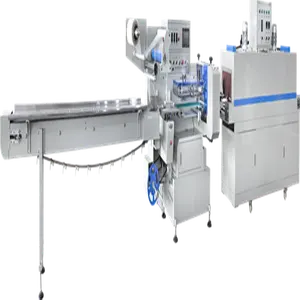 ZWG-590 Fully Automatic Disposable Paper Bowl Packing Machine POF Film Paper Plate Shrink Packing Machine