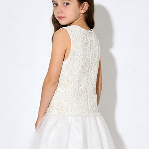 <span class=keywords><strong>2026</strong></span> वसंत गर्मियों में नए आगमन बच्चों की लड़कियों के मीठे लुभावनी फीता सोने के पैटर्न मोती कमर के साथ - Product Image 3