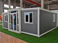Maison conteneur en acier extensible pliable de 20 pieds Maison modulaire préfabriquée de 2 à 3 chambres à coucher pour bureau extérieur Appartements à usage domestique