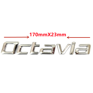 Emblema 3D Cromato Nero con Logo <span class=keywords><strong>Octavia</strong></span>, Lettere per Bagagliaio Posteriore Auto, Badge per <span class=keywords><strong>Skoda</strong></span> <span class=keywords><strong>OCTAVIA</strong></span> 1 2 3 <span class=keywords><strong>4</strong></span> A5 A7 MK3, Adesivo Decalcomania <span class=keywords><strong>Accessori</strong></span> - Product Image 2
