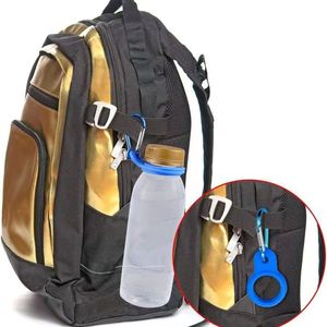 Zachte <span class=keywords><strong>Rubber</strong></span> Siliconen Waterfles Clip Houder Met Handdoek Haak Voor Drager 500Ml Fles Accessoires Fietsen Reizen Camping - Product Image 3
