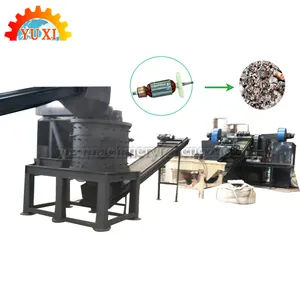 Factory Cost Scrap Motor Shredder Electric Rotor Stator Waste Motor Recycling Machine For Iron and Copper