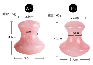 Offre Spéciale Gua Sha en forme de champignon 100% pierre de Jade naturelle Quartz <span class=keywords><strong>Rose</strong></span> Gua Sha grattage pour Anti-âge - Product Image 6
