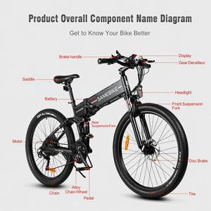 UK Dropshipping Vollgefedertes LO26-II-YD 26-Zoll Mountain E-Bike 48V14AH Akku Hydraulische Bremsen Intelligentes Elektrofahrrad - Product Image 4