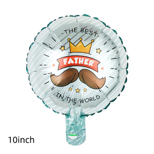 Nouveauté Ballon en aluminium rond de 10 pouces pour la fête des pères en espagnol Feliz Dia <span class=keywords><strong>Papa</strong></span> Globos - Product Image 2