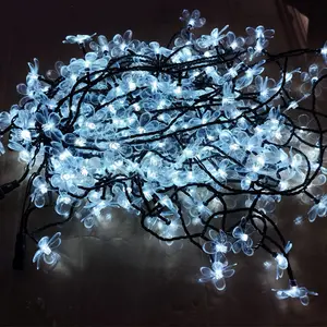 Dekorasi liburan Natal lampu tali Dedalu LED untuk pesta acara pernikahan