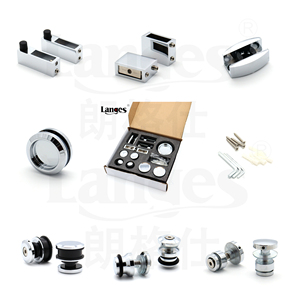 Stainless Steel Satin Barn Door Wheel <strong>Hardware</strong> Glass Shower Room <strong>Sliding</strong> Door Fittings <strong>System</strong> - Product Image 2