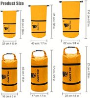 Mochila Impermeable de PVC Plegable con Cierre Enrollable de 20-50l, Portátil para Senderismo, Ciclismo, Viajes, Kayak, Camping, Escalada, Pesca, Uso Casual