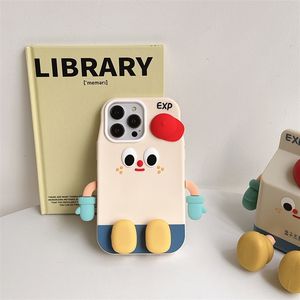 Coque de téléphone iPhone 15 Pro Max 14 en silicone souple avec petits emojis japonais et coréens, motif dessin animé, pour iPhone 13 - Product Image 1