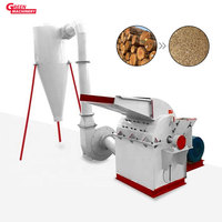 Machine de traitement du sciure de bois, broyeur de coques de noix de coco, broyeur de paille, broyeur d'écorce d'arbre, broyeur de riz, prix du moulin à marteaux