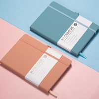 Carnets en cuir végétalien personnalisés moins chers, carnet à couverture rigide pour étudiants, pages lignées, journal intérieur avec ruban de fixation, porte-stylo, bullet journal A5