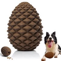 Jouet à mâcher en forme de cône de pin en caoutchouc de haute qualité avec matériau TPR durable pour chiens de petite, moyenne et grande taille, pour jouer à l'intérieur et à l'extérieur
