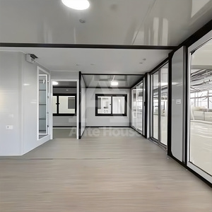 ODM <span class=keywords><strong>บ้าน</strong></span>คอนเทนเนอร์แพ็คแบบแบนสำหรับสำนักงาน2ห้องนอนบ้านสำเร็จรูปแบบพกพาพร้อมการออกแบบห้องน้ำที่แนบมา - Product Image 6