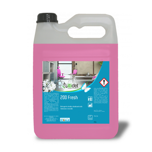 Italian Brand FL 12 x 1 lt Alcohol-based detergent For All Washable Surfaces For Polished Floors Controlled-foam - Product Image 1