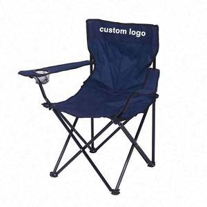 Chaise de plage portable avec logo personnalisé imprimé, chaise à dos pliable pour la pêche, la randonnée, le camping, le parc, en polyester Oxford 600D - Product Image 2