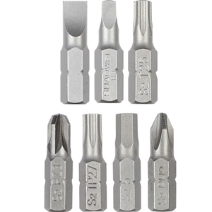 Puntas de destornillador Torx mini de 25 mm de largo, T20, T25, T27, T30, Allen, Phillips, Pozi, de acero S2, con orificio, ISO - Product Image 5