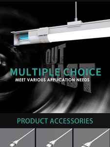 Barre LED d'urgence tri-étanche connectable sans couture IP66 avec sortie d'urgence, installation suspendue, norme CB RCM AS2293 - Product Image 1
