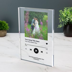 Plaque d'album musical personnalisée en acrylique avec cadre photo LED et base en bois pour <span class=keywords><strong>cadeau</strong></span> <span class=keywords><strong>Spotify</strong></span> - Product Image 5