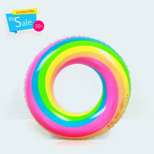 EN71 Venta caliente de alta calidad entrega rápida colorido anillo de natación en verano nadar tubo