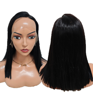 Promotion 72$ Letsfly SDD 13x2 Lace Frontal Wigs 14Inches Pre-pluckes Bone Straight Natural Hair Line Human Hair Wholesales - Product Image 1