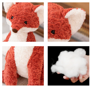 Benutzer definierte Cartoon Fuchs Plüsch tier Gefüllte Gewichtete Partikel Tier Spielzeug - Product Image 5