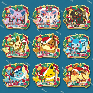 Aimants de réfrigérateur Anime Pokémon, coins carrés, personnalisables, impression couleur intégrale, autocollants magnétiques pour jeux de table, dessin animé Kawaii - Product Image 3