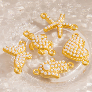 Colgantes temáticos de la serie Pearl Ocean con perlas AAA en engaste de bisel, accesorios de joyería unisex para uso diario. - Product Image 2