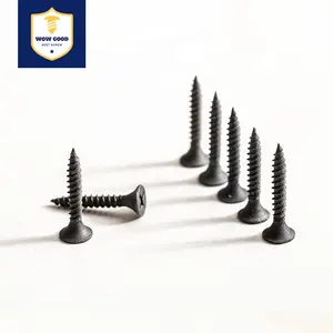 Galvanized Black Gypsum Coated Flat Truss Phillips Bugle Head Drive Coarse Thread Drywall Self Tapping Screw With Bugle Head