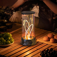 Lampe de bureau LED magnétique multifonctionnelle rechargeable avec lumière d'ambiance créative et abat-jour blanc pour décoration de chambre, idée cadeau pour bar