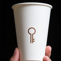 Gobelet en papier à mur unique jetable personnalisé de 8oz pour café chaud thé gobelets en mousse compostables Té De Café Caliente gobelet jetable