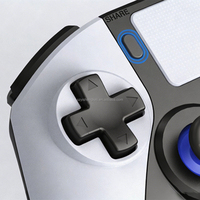 Manette de jeu filaire programmable HS-PS5300 pour console vidéo PS5 Slim Pro, câble USB de 3 m, manettes de jeu avec Turbo et prise jack 3,5 mm