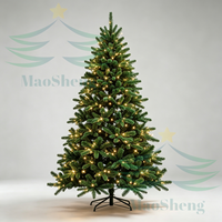 Lumières de Noël d'extérieur de 6 pieds, LED, artificielles, blanches comme la neige, pré-éclairées, de haute qualité, écologiques, fournisseur OEM en gros