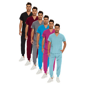 2025 ensemble d'infirmières d'hôpital d'infirmières en rayonne résistant à l'usure et respirant ensemble de gommages de Style Jogging en gros personnalisé - Product Image 3