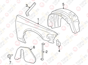 Guardabarros de Partes de Automóvil Topones para Ford, Partes de Vehículo Completas, Ensamblaje de Guardabarros Delantero Izquierdo y Derecho al por Mayor - Product Image 4