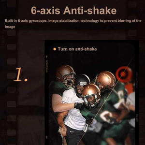 Caméra vidéo sans miroir à <span class=keywords><strong>film</strong></span> 5k avec point et prise de vue manuels réutilisables Hot Shoe Caméra à double <span class=keywords><strong>flash</strong></span> intégrée - Product Image 5