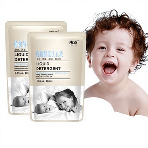 Lot de 280 ml de <span class=keywords><strong>lessive</strong></span> liquide concentrée enzymatique, parfum naturel, nettoyage en profondeur, recharge pour <span class=keywords><strong>lavage</strong></span> à <span class=keywords><strong>la</strong></span> <span class=keywords><strong>main</strong></span>, faible teneur en produits chimiques - Product Image 1