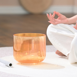SUCCESS OEM Bol chantant en cristal de quartz transparent, couleur thé <span class=keywords><strong>doré</strong></span>, pour méditation, yoga et bain sonore, Alchimie Romantique - Product Image 5
