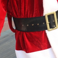 Costume de Mascotte Père Noël Rouge pour Hommes Adultes – Idéal pour Carnaval, Halloween et Noël