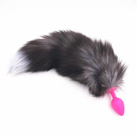 Plug anal queue de renard en acier inoxydable pour jeux adultes, stimulateur de plaisir anal, jouet sexuel pour femmes
