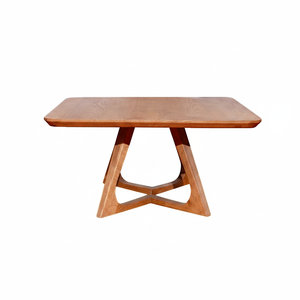 Table basse carrée en chêne blanc, style japonais - Product Image 1